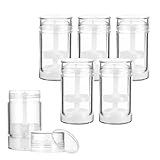 seimeinoki デオドラント チューブ 容器 30ml 透明 携帯用チューブ 詰め替え容器 6個セット ツイストアップチューブ 手作りコスメ容器 小型プラ容器 クリームチューブ 業務用容器 フィリングスティック