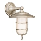 Hudson Valley Lighting Rockford 1-Light Vanity Light - Antique Nickel Finish with Opal Glossy Glass 