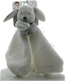 Blankets and Beyond Grey & White Bunny Baby Security Blanket Plush by Blankets and Beyond