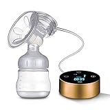 MUTANG 電動式乳房ポンプ充電式ポータブル授乳用ポンプ乳房マッサージサクションミルクセーバー（LCDスマートタッチスクリーン付）