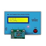 KKmoon MK168 LCD トランジスター テスター 携帯型 ダイオード インダクタンス 静電容量 抵抗 ESRメーター MOS PNP NPN LCRテスター 液晶バックライト付き