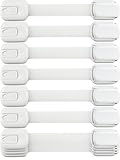 Child Safety Locks -VALUE PACK (10 Straps)- No Tools or Drilling -Adjustable Size/Flexible -Adhesive