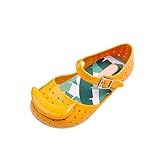 Hzjundasi 夏 子供たち ベビー ボーイズ ガールズ バナナ アンチスリップ 柔らかい ゼリー 通気性のある 靴 幼児 ビーチ 平らな サンダル 雨 ブーツ