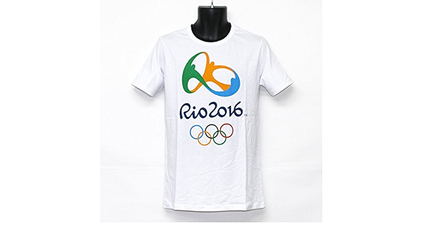 Amazon リオデジャネイロオリンピック オフィシャル エンブレム Tシャツ ホワイト リオ五輪 公式 グッズ Ll Gg Tシャツ カットソー 通販