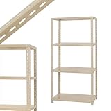 NC-875 幅87.5×奥行45×高さ180cm 4段 ベイジュ 70㎏/段