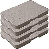 山善(YAMAZEN) 家庭用平台車 28.5×41cm【4台組お得セット】耐荷重50kg 軽量0.8kg 連結機能 台車 平台車 コンパクト ホームキャリーライト モカ HCL-E38(MK)E*4