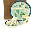 DAYOOH　子供用食器セット　エコ竹繊維製品　カラフルで割れない　BPA不使用　5PCS