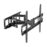 テレビ壁掛け金具 32-70インチ対応 ダブルアームタイプ 伸縮 角度調節可能 耐荷重50KG LCD LED 液晶テレビ用 壁掛金具 VESA600x400mmまで