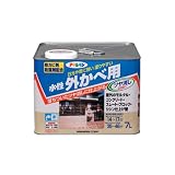アサヒペン 水性外カベツヤ消し 7L クリーム色