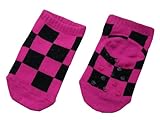 ベビーソックス　（フラッグチェックピンク）