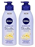 Nivea ローション注入されたバニラ/アーモンドオイル16.9オンスのポンプ（500ミリリットル）（2パック）