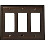 Amertac 84RRRVB 3 Rocker-GFCI Steps Wallplate, Aged Bronze [並行輸入品]