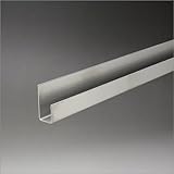 e-kanamono ステンレス片長チャンネル(穴なし) 10mm(見付13mm)x2000mm ヘアライン仕上