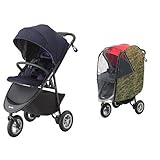 【セット買い】 アップリカ ベビーカー Smooove Premium(スムーヴ プレミアム) ブルーデニムNV + 純正レインカバー