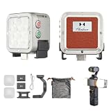 Harlowe Atom 2W 磁気ミニライト DJI Osmo Pocket 3用 コンボモーションセンシングポケット デュオライトキット 充電式補助カメラフィルライト 自撮りビデオ録画用 2灯キット