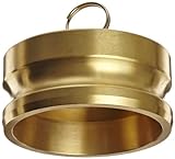 Dixon G400-DP-BR ASTMC 38000 Forged Brass Global Type DP Cam and Groove Hose Fitting, Dust Plug, 4 b