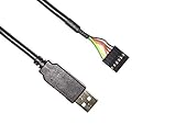 FTDI Chip USB-シリアルTTLコンバータケーブル 黒 1.8m TTL-232R-3V3