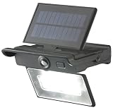 オーム電機 monban ソーラー式センサーライト パネル折りたたみ 白色LED ブラック LS-S140PFR4-K 06-4289 OHM