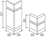 大建工業 レセプトベーシック 気密巾木出隅 オフブラック WL90-B42MK
