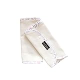 ハンドメイド　オーガニックコットン素材　リバーシブルよだれパッド (ピンクバニー)