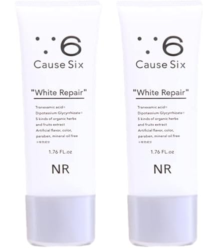 Cause Six White Repair 50g (4本セット) Amazon.co.jp: 【NR公式】Causesix White Repair（1本） : ビューティー