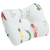 ベビー 枕 向き癖 赤ちゃん まくら 絶壁 防止 新生児 ピロー 凹型 オーガニック コットン (乗り物)