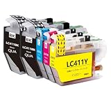 LC411-4PK 互換インクカートリッジ LC411(BKx2/C/M/Y) 4色5本セット対応機種:DCP-J526N/J528N/J914N/J915N/J926N-W/J926N-W/B/J928N-B/J1800N/MFC-J904N/J905N/J739DN/DWN/J939DN/DWN純正と併用可能インクタンク エプソン対応汎用インク