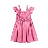 (プタス)Putars ベイビー服 子供服 女の子 ワンピース ドレス キャミソール オフショルダー フリル 可愛い オシャレ プリンセス 通園 発表会 旅行 記念日 プレゼント 2-6歳