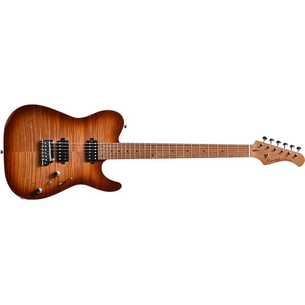 Amazon.co.jp: BACCHUS バッカス TAC24 FMH-RSM/M N-BR-B エレキギター