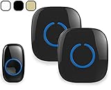 SadoTech Model CXR Wireless Doorbell with 1 Remote Button and 2 Plugin Receivers Operating at over 5