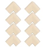 Jolieer 超弾力 コーナークッション ケガ防止 両面テープ付き コーナーガード 赤ちゃん ガード ー 8パック (U型（角）, ライト イエロー)