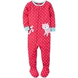 Carter's(カーターズ) 1ピースサンフィットコットンパジャマ ピンク ロンパース長袖 12ヶ月【並行輸入】