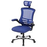 不二貿易 アームアップチェア マスター3 メッシュ ブルー 85183