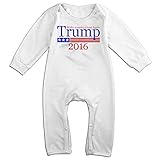 Kamifa カミファ ドナルド トランプ 米大統領選 勝利 長袖ベビー服 おくるみ 新生児 柔らかい White 6 M