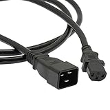 Otimo 1 Ft Power Cord C20 to C13 Black/ SJT 14/3 [並行輸入品]