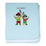 CafePress – ベビー毛布 – Little Brother – スーパーソフトベビー毛布、新生児おくるみ 標準 ブルー 628850330-0-98-0