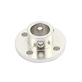 uxcell フランジカップリング 剛性フランジカップリング ガイドシャフトカプラ 剛性フランジ シルバー