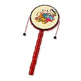 TraditionalスタイルヒットおもちゃRattleドラムベビーおもちゃ音楽サウンドおもちゃベビーRattle
