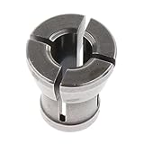 Fonowx 彫刻機用炭素鋼高精度コレットアダプターコレットチャック, 6.35mm