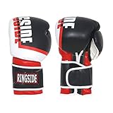 Ringside Bullet スパーリンググローブ ブラック/レッド 16オンス