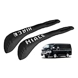 YiluGS トヨタ に適用 ハイエース（HIACE） 刺繍ロゴ左右対称設計 隙間クッション PUレザー シートサイド隙間埋め 完璧にフィット 落下防止 車用シートサイドクッション カー用品 内装パーツ 運転席+助手席 2本セット（ブラック）