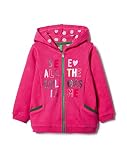 (ユナイテッドカラーズオブベネトン) UNITED COLORS OF BENETTON KIDSスウェット裏パターンフードパーカー ピンク 1Y (82cm相当)