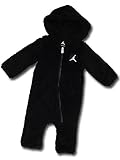 (ジョーダン)Jordan ベビージョーダン フード付き カバーオール (9-12M(9～12ヶ月), 黒) [並行輸入品]