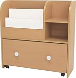 ネイキッズおもちゃ箱付き絵本ラック KDR-2140