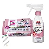 トイレマジックリン こすらずスッキリ 泡パック 本体 + トイレクイックル 替 16枚入 各1個セット ホワイトフローラルの香り +Chabelくじ