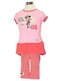 adidas(アディダス) キッズ INFANT Disney ミニー 上下セット 赤/ピンク/蛍光ピンク/白/紺 (85)