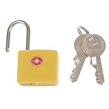 Baoblaze 亜鉛合金　TSA　南京錠　旅行　荷物　ロック　バッグ　キャビネット　パドロック　コードロック　多目的機能　全4色選べる - オレンジ