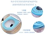 mazimark -- xiacソフトClosestool洗濯可能蓋上部カバーバスルームWarmer Toilet Seat布