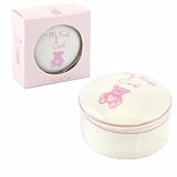 Baby Girl My First Tooth Pink and White Keepsake / Trinket Pot by My First Baby Collection