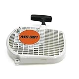 QHALEN Stihl MS381 038 MS380チェーンソーOEM 1119 080 2100 用リール巻き戻しプルスタータアセンブリ交換